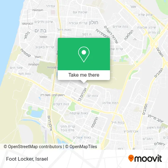 Foot Locker map