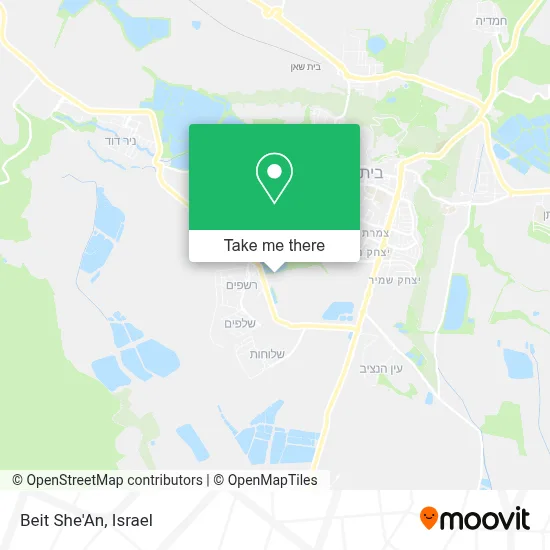 Beit She'An map