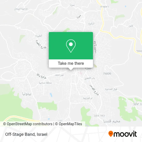 Off-Stage Band map