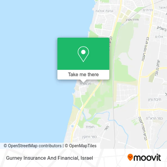 Gurney Insurance And Financial map