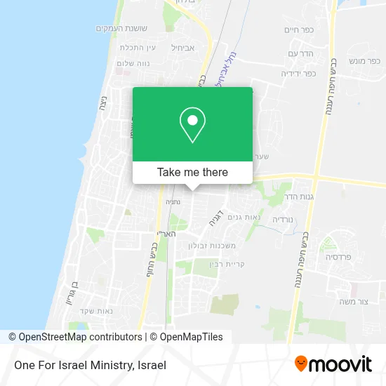 One For Israel Ministry map