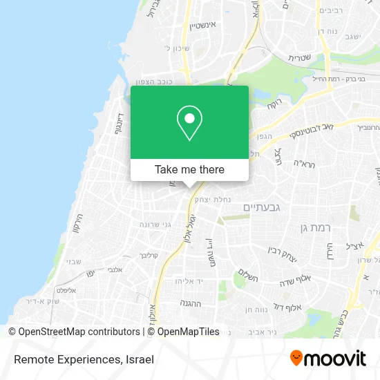 Remote Experiences map