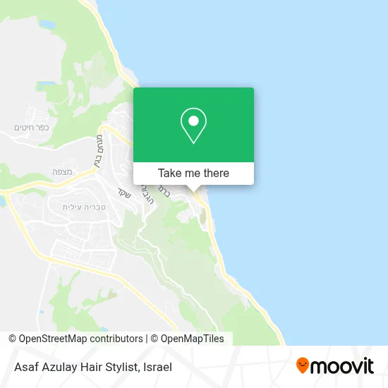 Asaf Azulay Hair Stylist map