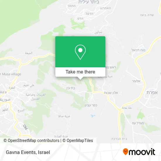 Gavna Events map