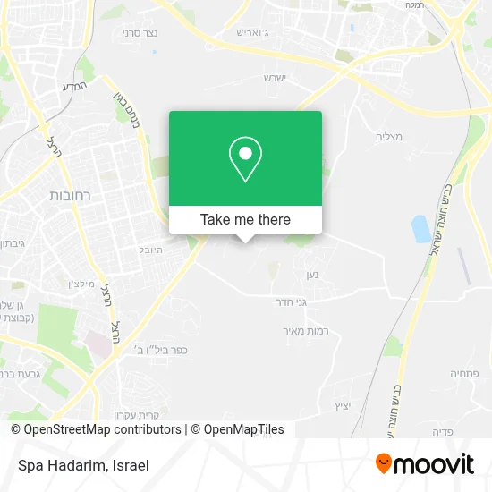 Spa Hadarim map