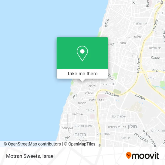 Motran Sweets map