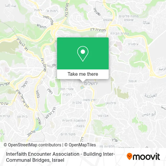 Interfaith Encounter Association - Building Inter-Communal Bridges map