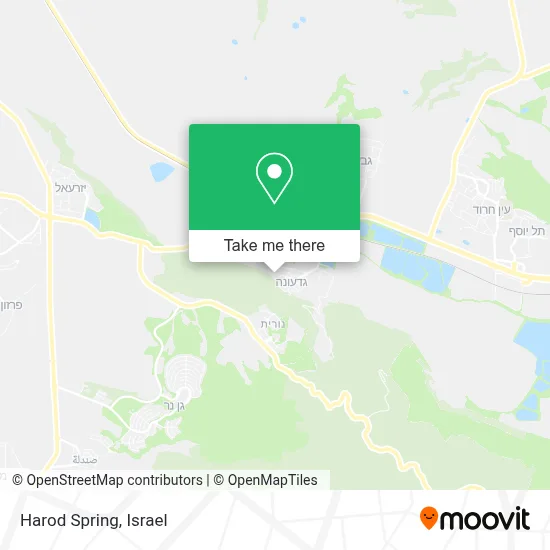 Harod Spring map