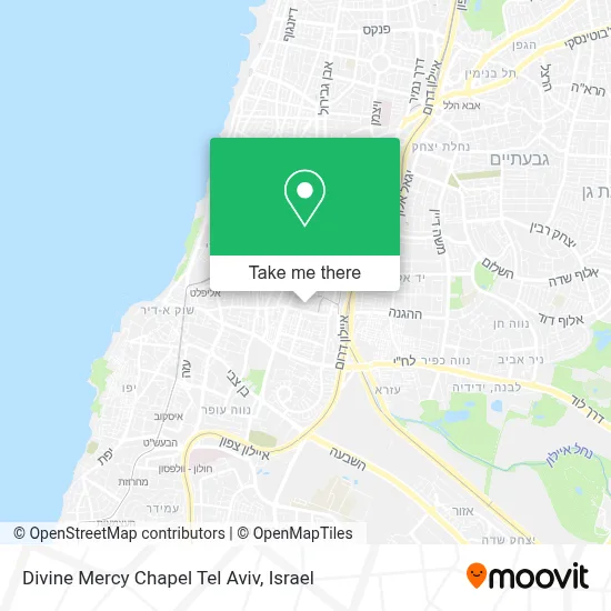 Divine Mercy Chapel Tel Aviv map