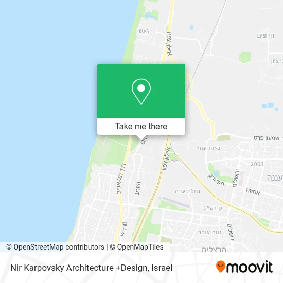 Nir Karpovsky Architecture +Design map