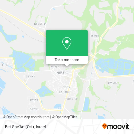 Bet She'An (Ort) map
