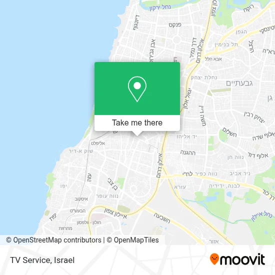 TV Service map