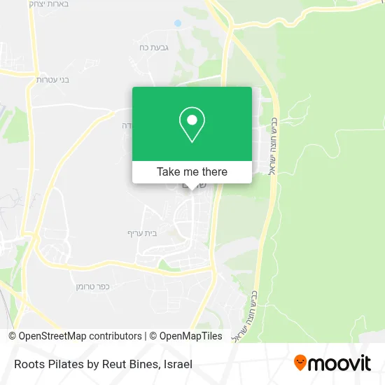 Roots Pilates by Reut Bines map