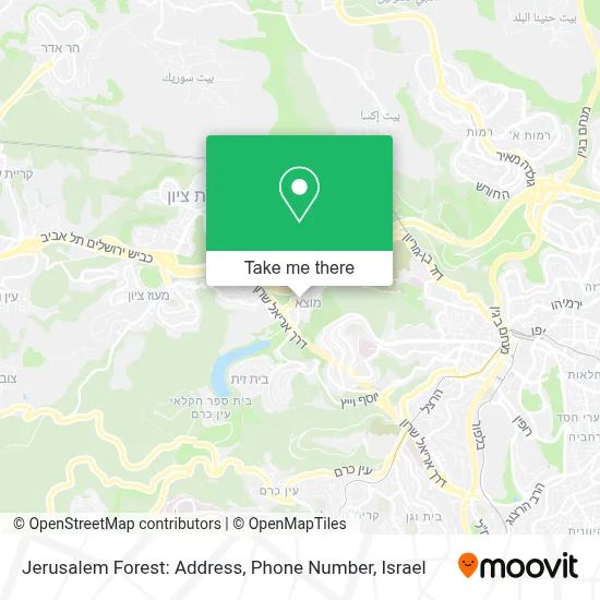 Jerusalem Forest: Address, Phone Number map