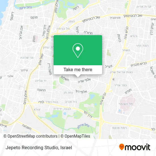 Jepeto Recording Studio map