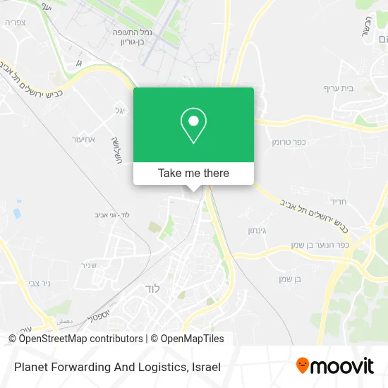 Planet Forwarding And Logistics map