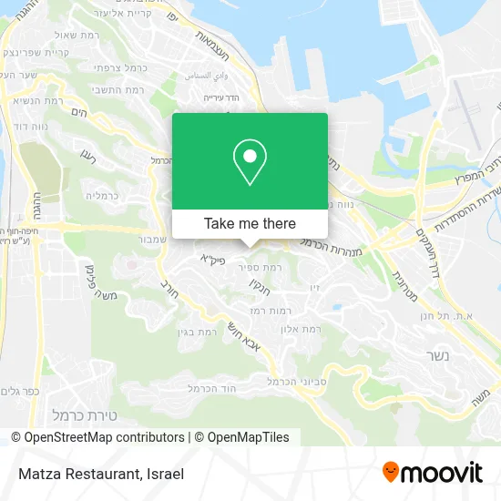 Matza Restaurant map