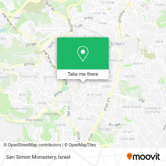 San Simon Monastery map