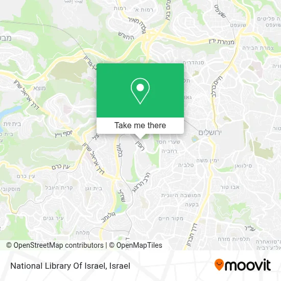 National Library Of Israel map