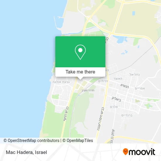 Mac Hadera map