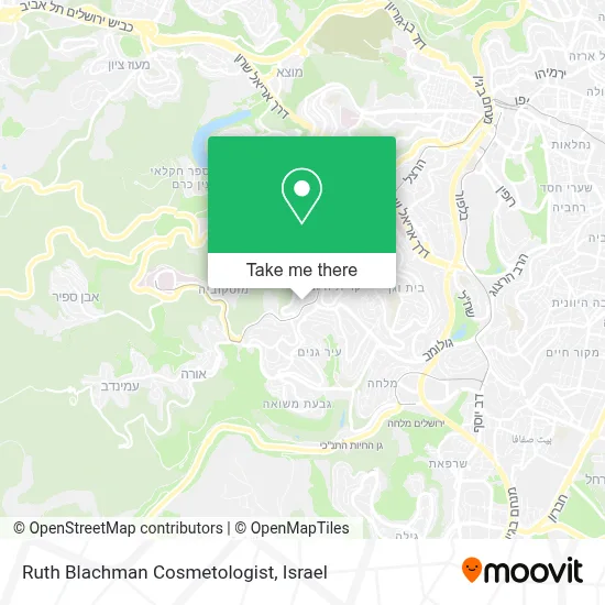 Ruth Blachman Cosmetologist map