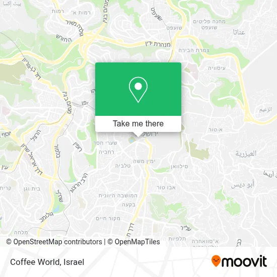 Coffee World map