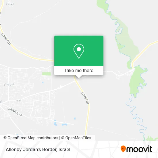 Allenby Jordan's Border map