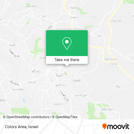 Colors Area map