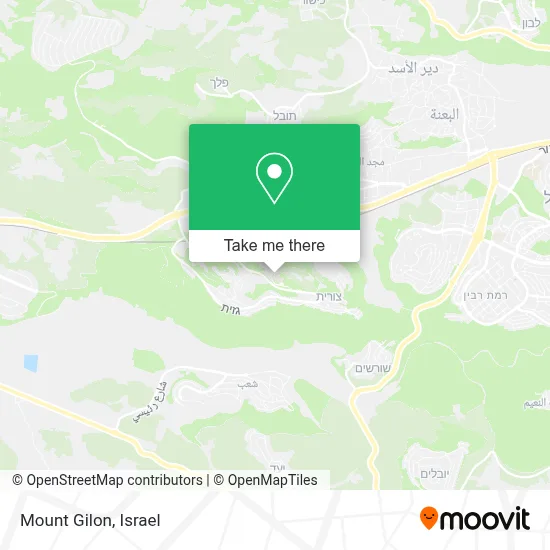 Mount Gilon map