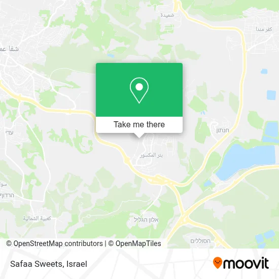 Safaa Sweets map