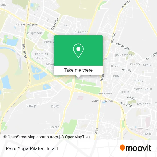 Razu Yoga Pilates map