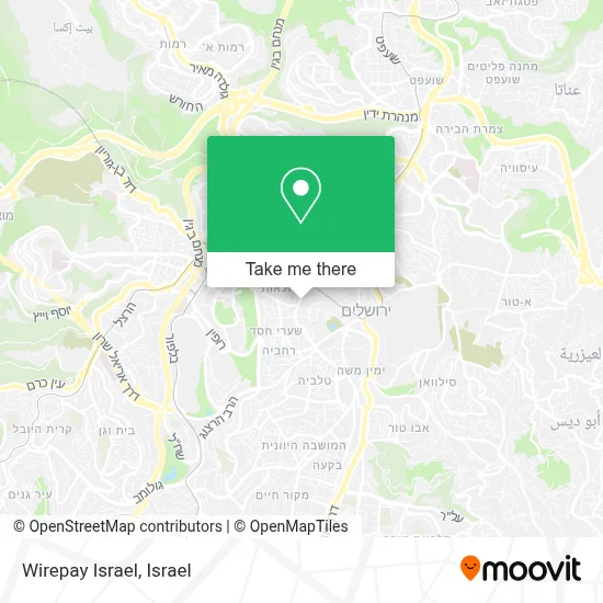 Wirepay Israel map