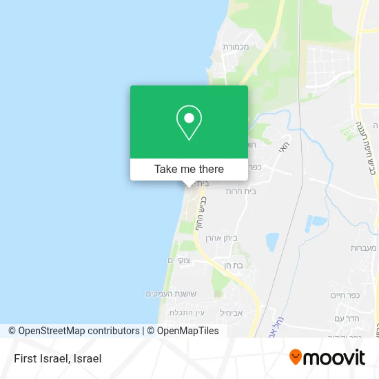 First Israel map