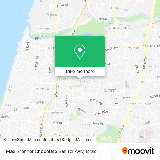 Max Brenner Chocolate Bar Tel Aviv map