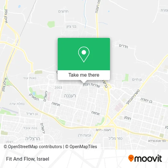 Fit And Flow map