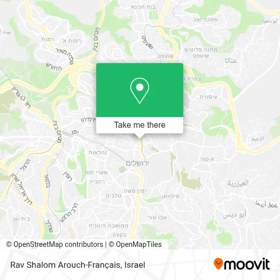 Rav Shalom Arouch-Français map