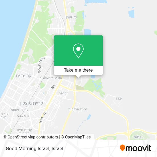 Good Morning Israel map