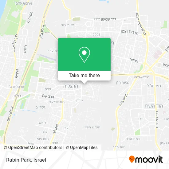 Rabin Park map