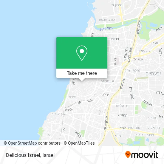 Delicious Israel map