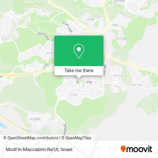 Modi'In-Maccabim-Re'Ut map