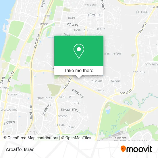 Arcaffe map