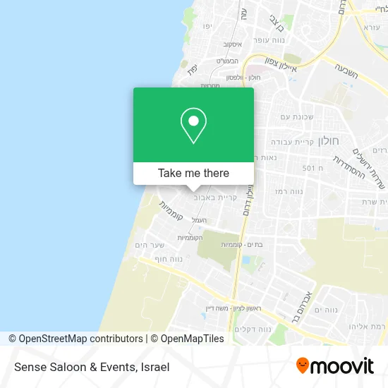 Sense Saloon & Events map