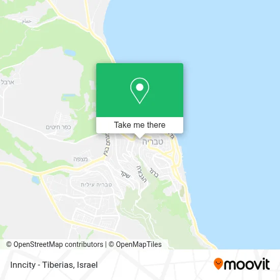 Inncity - Tiberias map