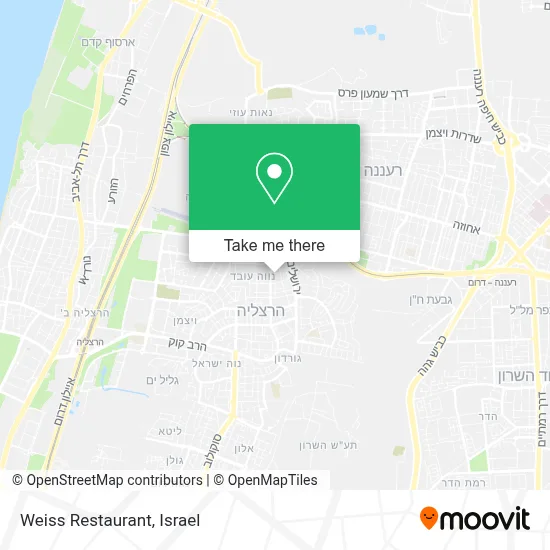 Weiss Restaurant map