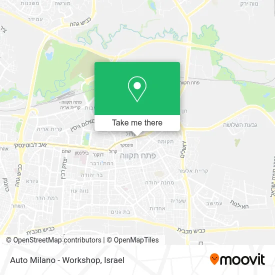 Auto Milano - Workshop map