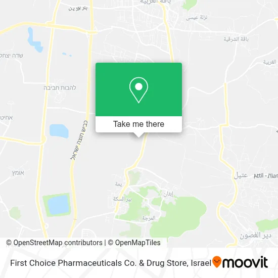 First Choice Pharmaceuticals Co. & Drug Store map