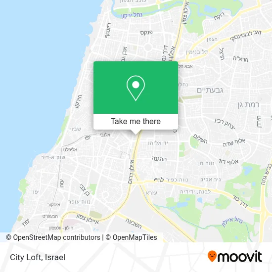 City Loft map