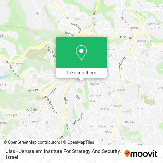 Jiss - Jerusalem Institute For Strategy And Security map