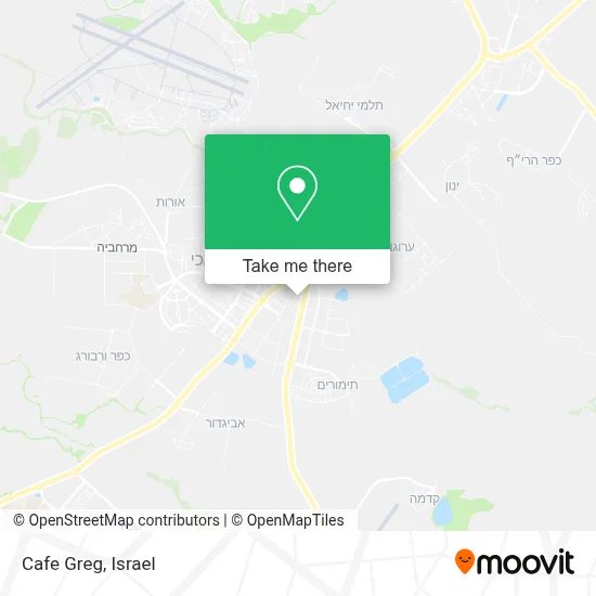 Cafe Greg map