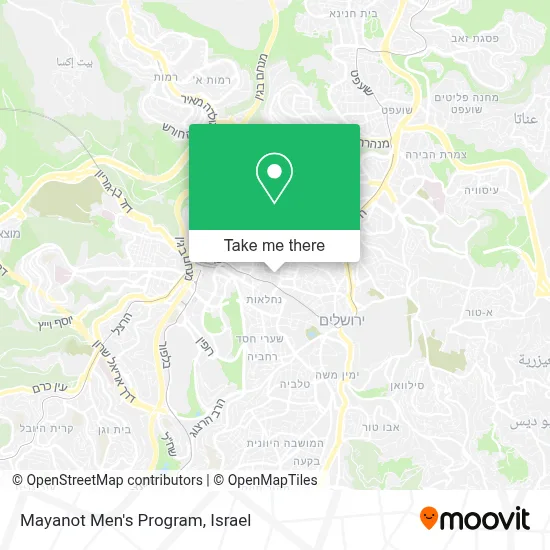 Mayanot Men's Program map